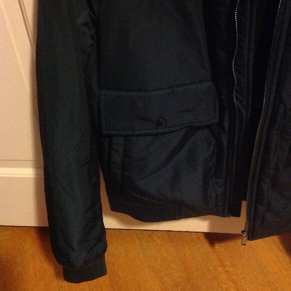 Ted Baker Men's Navy Zip Up Bomber Jacket - X-Large (EU5) - New With Tags - Picture 7 of 11